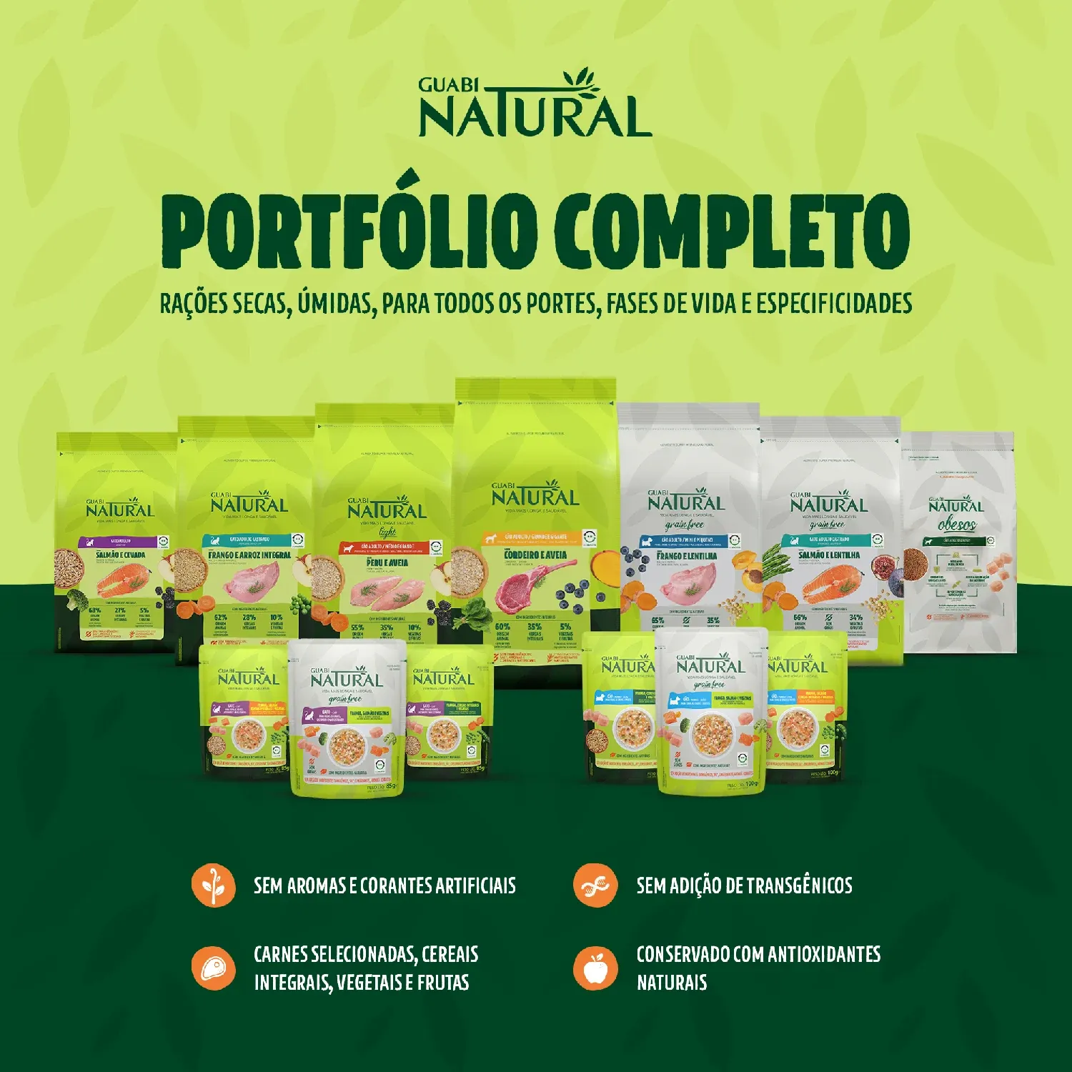 Racao Umida Guabi Natural Gatos Castrado Salmao e Frango 5